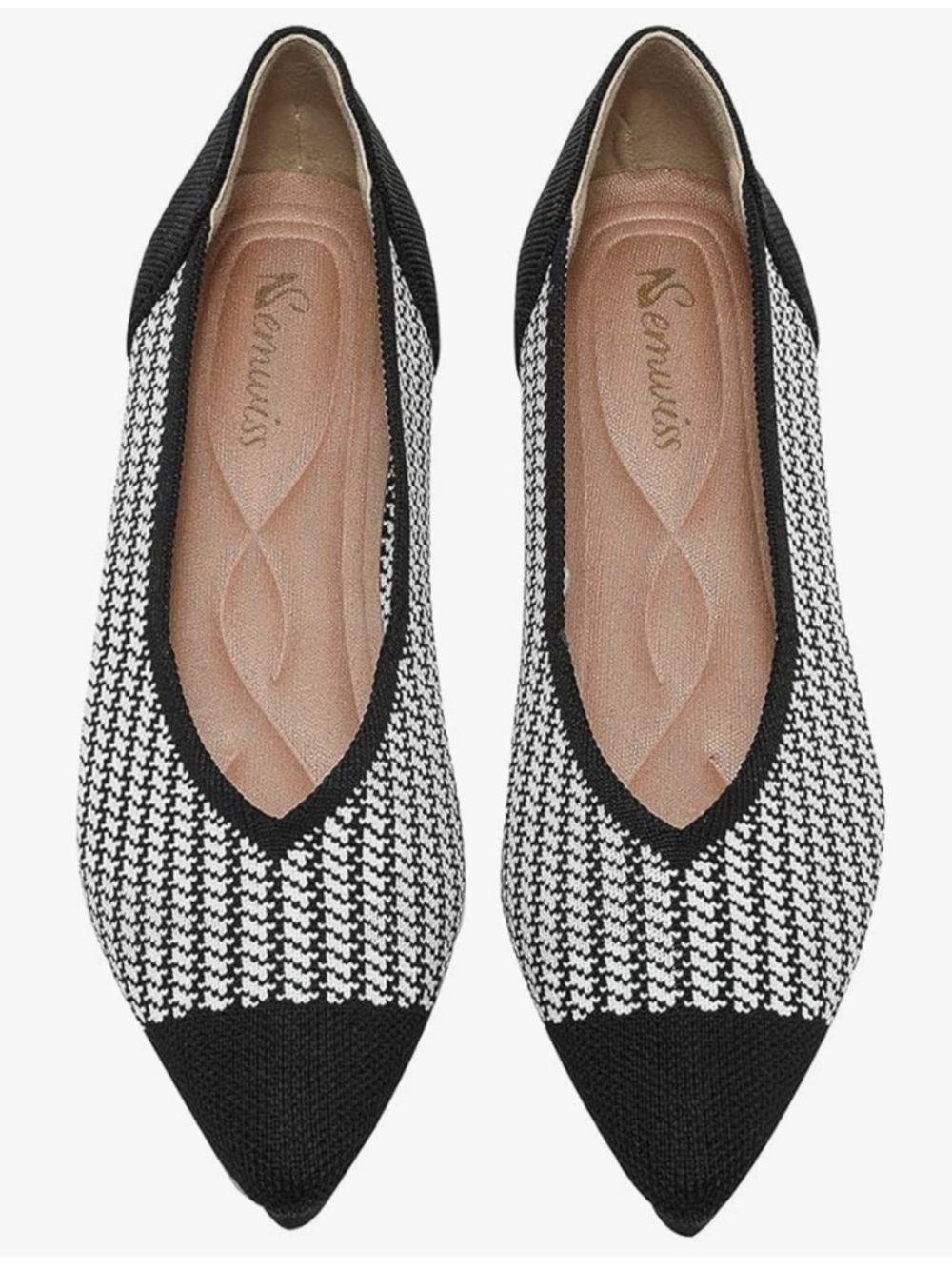 Semwiss Dressy Office Pointed Toe Leopard Ballet Flats Women’s Size 43 US 10